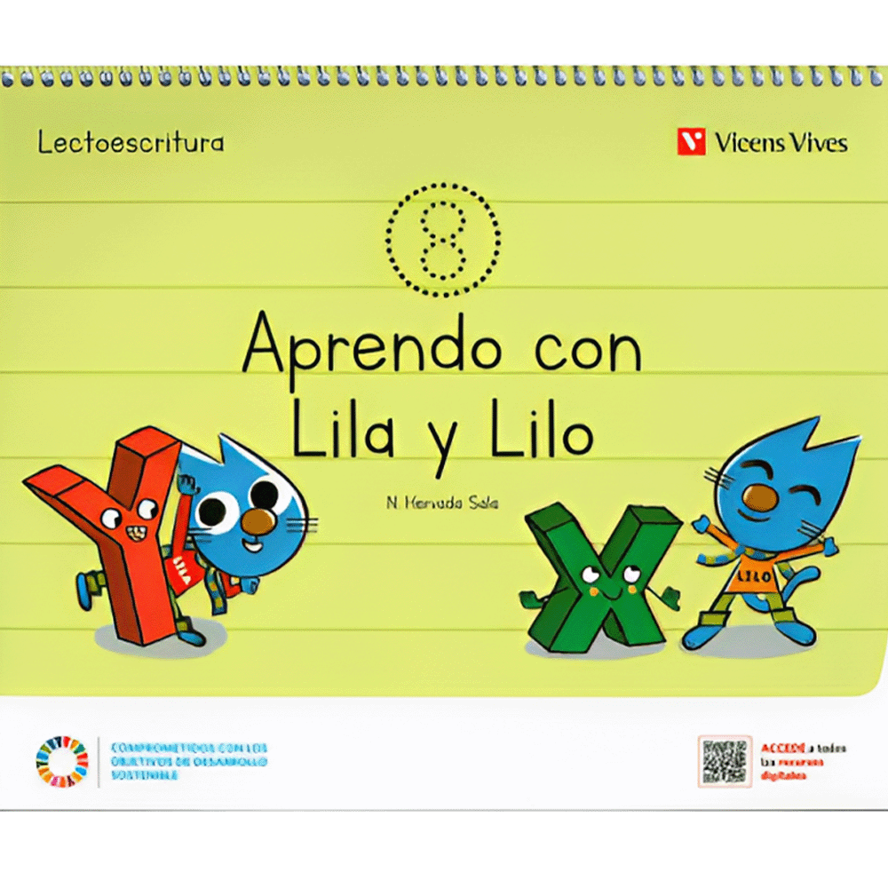 APRENDO CON LILA Y LILO 8 CUADERNO