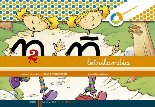 [371409] LETRILANDIA 2 CUADERNO PAUTA MONTESSORI ESPIRAL | EDELVIVES