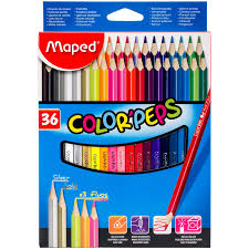 CRAYONES DE MADERA 36 PEPS TRIANGULAR LARGO 832017