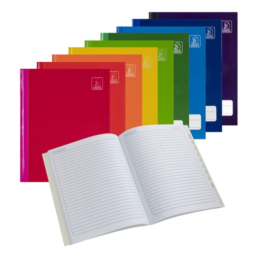 [13682-RAYADO] CUADERNO COSIDO 100 HOJAS RAYADO SURTIDO (LINEA) | CONQUISTADOR