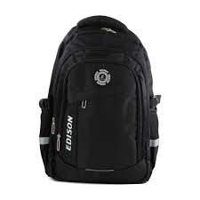 MOCHILA 18" NEGRA GRIS