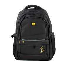 MOCHILA 18" NEGRA AMARILLO