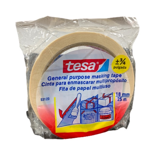 [90818] MASKING TAPE 3/4X25M | TESA