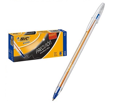 [20702098] BOLIGRAFO CRISTAL PRECISION PUNTA FINA 0.8MM (AZUL) | BIC