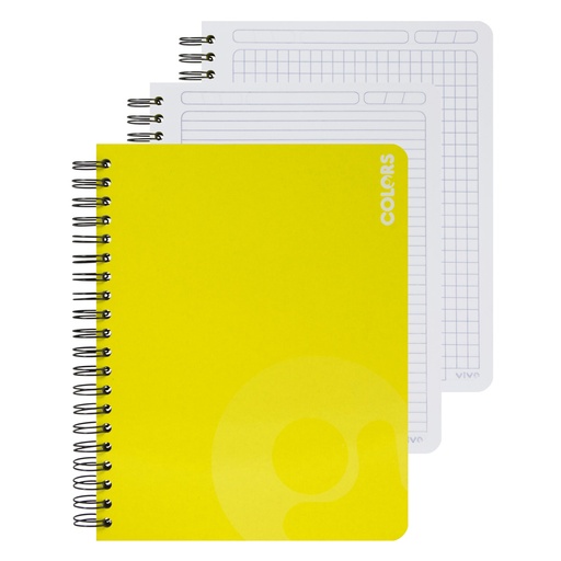 [7362] CUADERNO DOBLE ESPIRAL MULTIMATERIA 150 HOJAS (LINEAS) | VIVO