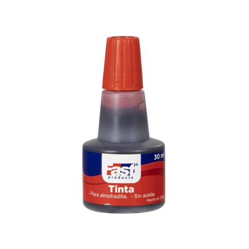 [16985-ROJO] TINTA PARA ALMOHADILLA GOTERO 30ML (ROJO) | FAST