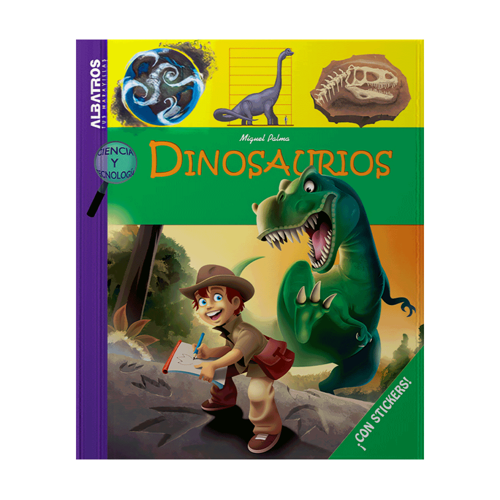 [31638] DINOSAURIOS CON STICKERS | ALBATROS