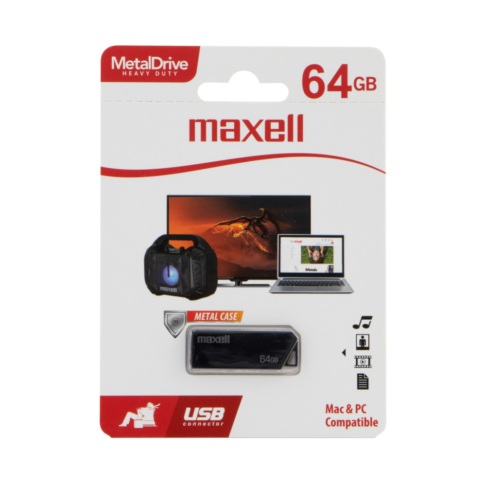 [55057-64] USB 64GB METAL CASE | MAXELL