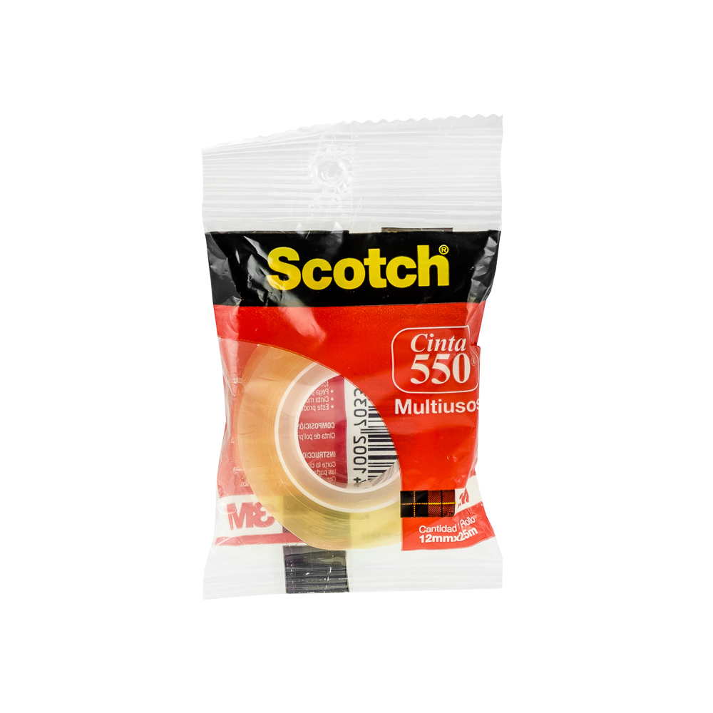 [11213] CINTA ADHESIVA 550 12MMX25M AMARILLA | SCOTCH 3M